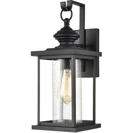 Minersville 17'' High 1-Light Outdoor Sconce - Matte Black